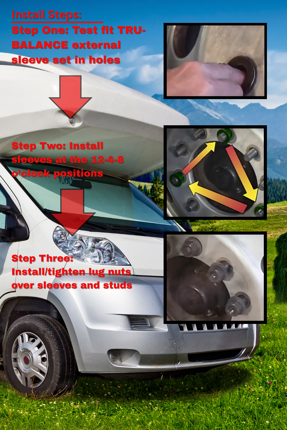 C-1611-AS: Permanent Wheel Centering Sleeves for Motor Coaches & Heavy-Duty Vehicles